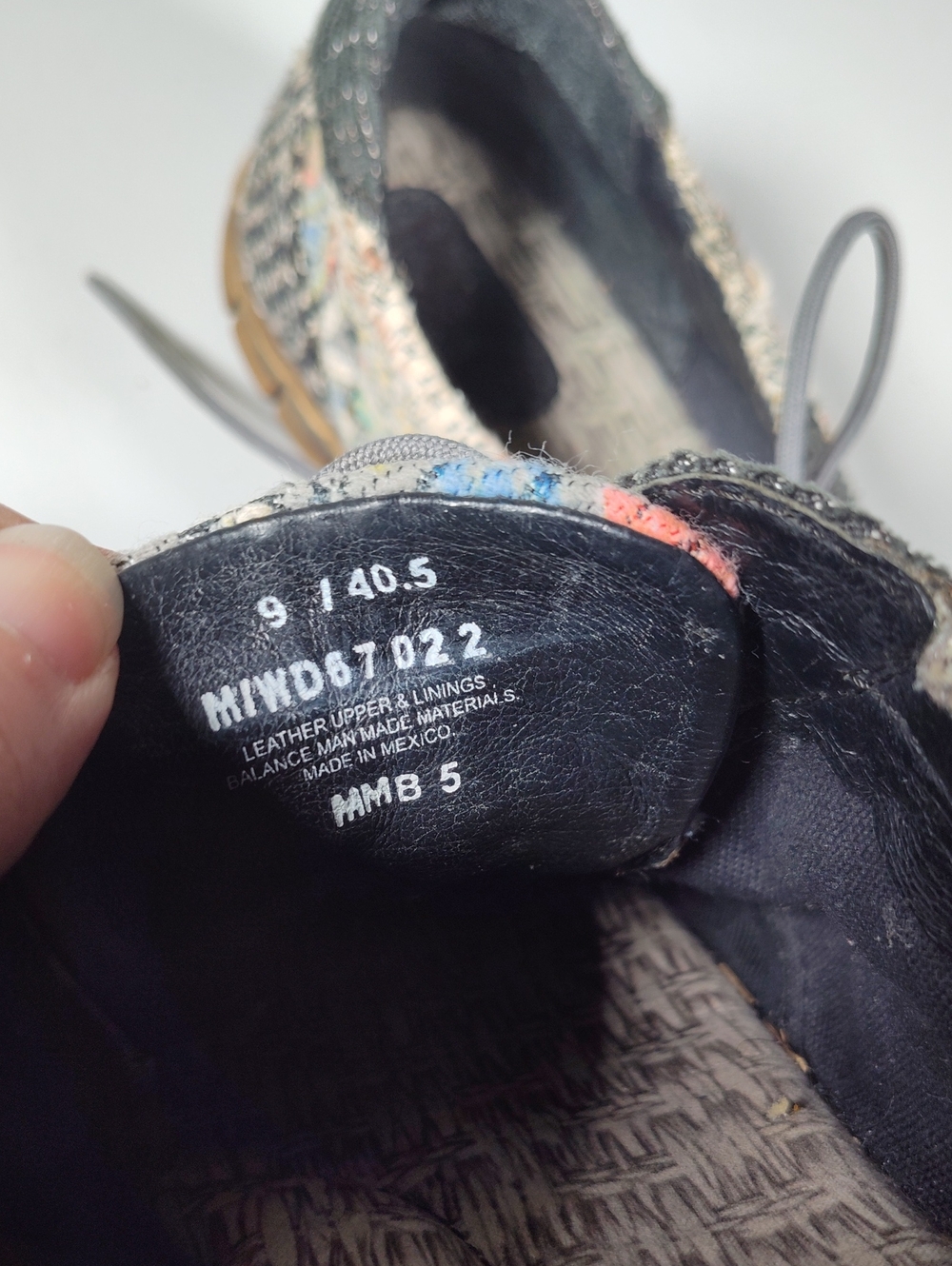 Born Taza Tapestry patchwork leather lace-up sneakers 9‎ - Picture 11 of 11